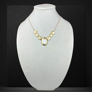 The Sak - Gold Tone Adjustable Slider Necklace with Shell Pendant